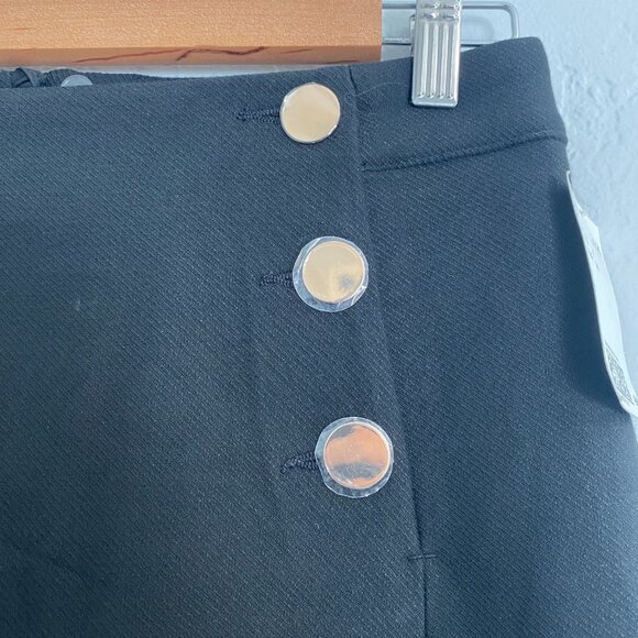 H&M | NWT Black Pencil Skirt with Buttons - Picture 3 of 6